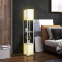 Moderne gulvlampe med hyller – Pull Chain Black & White
