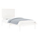 vidaXL Sengeramme hvit heltre 90x190 cm 3FT Single