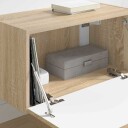  TV Veggskap Veggmontert Sonoma 60 x 31 x 29.5 cm Konstruert tre