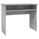 vidaXL Skrivebord betonggrå 90x50x74 cm sponplate