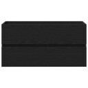 vidaXL Servantskap svart eik 90x38,5x45 cm konstruert tre