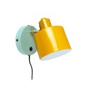 Dyberg Larsen Ocean Karry/ Messing/ Turkis Væglampe Kort Arm Yellow 