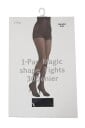 Basic Strømpebukse semi shine 30 denier high waist shaping Sort Svart L,XL