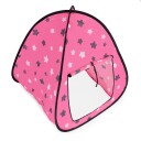 Pop-Up Leketelt 75x6x83cm Rosa m/ stjernemønster