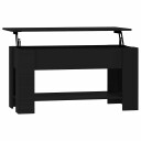 vidaXL Salongbord svart 101x49x52 cm konstruert tre