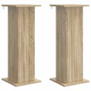 vidaXL Planteholder 2 pcs Sonoma eik 30,5 x 30 x 80,5 cm