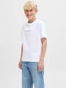 Jack & Jones Junior Bright White Jornorrebro Emb Tee Ss Cn Noos Jnr 152