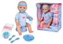 New Born Baby Dukke Gutt med Tilbehør Blå