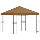  Paviljong 3 x 3 m Beige Polyester og stål 190