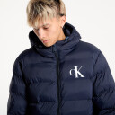 Calvin Klein Jeans Ls Nylon Monogram Puffer Jkt - Navy - S
