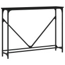  Konsollbord svart 102x22,5x75 cm konstruert tre 834130