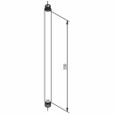 Damixa Forlengerstang for Takdusj 350mm, Krom