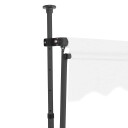 vidaXL Manuell uttrekkbar markise med LED 400 cm kremhvit