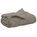 vidaXL Sommerdyne Lysegrå 200 x 200 cm Mikrofiber