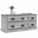 vidaXL TV-benk betonggrå 100x35,5x45 cm konstruert tre
