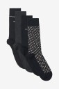 BOSS   Sokker 4P RS Gift Monogram 4 pakning   Svart