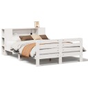  Sengeramme uten madrass hvit 120x190 cm heltre furu 3309894