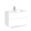 Macro Design Crown Plain/push-open Servantskap 2 Skuff - med Light Servant Hvit / 80cm 14