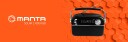 Manta RDI918 Solcelle-radio med FM/AW/SW og Bluetooth - Svart
