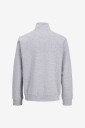 Jack & Jones   Collegegenser Jjebradley Sweat Zip Hn   Grå
