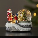 Juledekorasjon Winterville Snøkule med Nisse LED