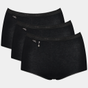 Sloggi Grunnleggende H Pearl 3-pack maxi truse svart Størrelse: 52 Kvinner