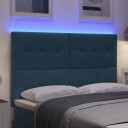  LED Hodegærde Mørk Blå 80 cm Fløyel