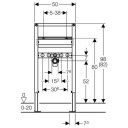 Geberit Servantsfixtur Duofix 82-98 cm