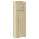  Highboard sonoma eik 80x42,5x249 cm konstruert tre
