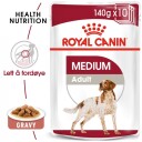 Royal Canin Våtfôr til mellomstore hunder - Medium Adult 10x140 g