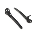 Waterclouds Black Brush Metallic Styling Clips