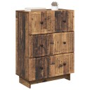 vidaXL Skuffeskap Gammelt tre 66 x 34,5 x 90 cm Konstruert tre