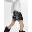 SELECTED FEMME Slftana Hw Short Sequins Skirt silver 36
