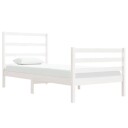 vidaXL Sengeramme hvit heltre furu 90x190 cm 3FT Single