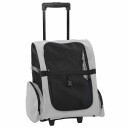 Dyrevogn 3-i-1-design grå 48x32x(57-106) cm oxfordstoff