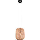 Trio Lighting Runa taklampe E27 25cm matt sort/rotting - Natur/Matt svart
