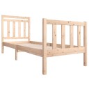 vidaXL Sengeramme heltre 75x190 cm 2FT6 Small Single