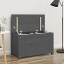 vidaXL Benk grå 80x41x77 cm heltre furu