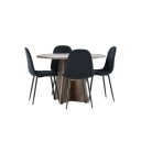 Spisegruppe Venture Home Bootcut Ø110 med 4 stk Polar Stoler Fløyel