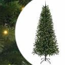  Kunstig juletre med 300 LED med stativ grønn 240 cm PE og PVC