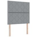  LED Hodegjerde Diamant Blokk Design Lys Grå 90 cm Stoff
