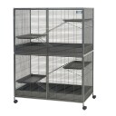 Royal Xl Super De Luxe Bur For Smådyr Grå 115X67X153Cm