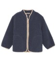 CeLaVi Boys Teddy Fleece Jacket Navy 120