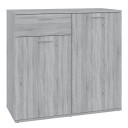 vidaXL Skjenk grå sonoma 80x36x75 cm konstruert tre