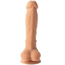 Willie City Luxe Superrealistisk Silikondildo 22 cm     - Beige
