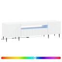 vidaXL LED TV skap Hvit Konstruert tre