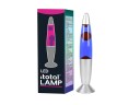 iTotal - LED Lava Lamp w/Pink Light - Silver Base and White Wax (XL2675)