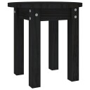 vidaXL Salongbord svart Ø 35x35 cm heltre furu