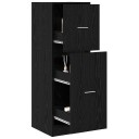  Apotekskap Svart eik 40 x 41 x 118 cm Konstruert tre