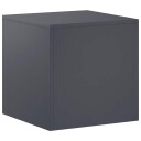 vidaXL Planteholder Antrasitt 40 x 40 x 40 cm Rustfritt stål